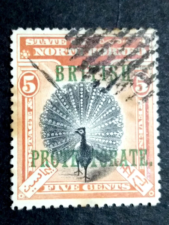 North Borneo 1901-1905 Overprint British Protectorate 5c - 1v Used - Image 1 of 2