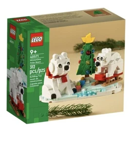 LEGO Wintertime Polar Bears 40571 - Christmas Décor Building Kit, Polar Bear NEW - Picture 1 of 10