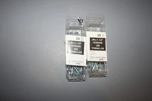 50 GESAMT #8 SCHRAUBEN AMERIMAX L0615 EURAMAX 1-1/2 ZOLL VERZINKT SCHLITZ KREUZSCHLITZ - Bild 1 von 3