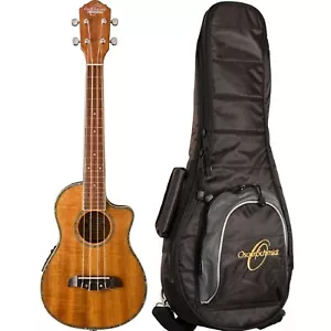 Oscar Schmidt OU6LCEK Acoustic Electric Tenor Ukulele with Gig Bag, Hawaiian Koa - Picture 1 of 2