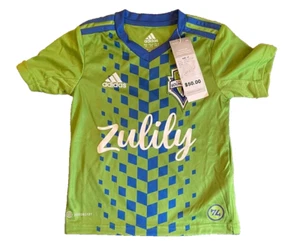 NEU MLS Seattle Sounders FC Rave grün Adidas Kleinkind 2T Fußball Trikot! Neu mit Etikett - Bild 1 von 6
