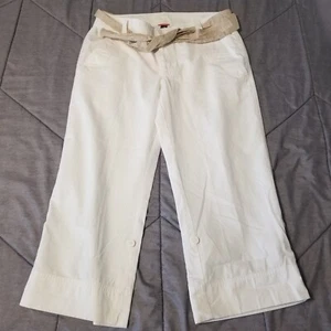 NUEVO Pantalones capri The North Face para mujer talla 14 blancos Hammerland con cinturón - Imagen 1 de 22