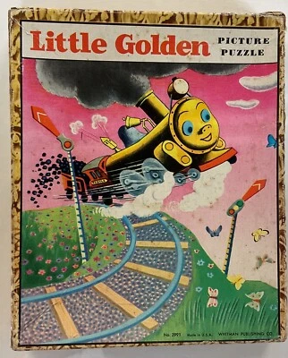 1946 Vintage Little Golden Picture Puzzle, Tootle, No. 2991, HTF complete W/ Box - Image 1 of 4