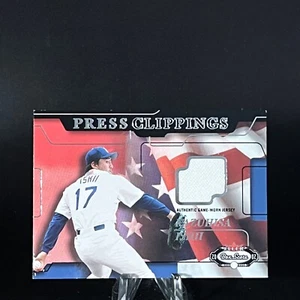 Kazuhisa Ishii 2002 Fleer Box Score Press Clippings Game Used Baseball #9 LOOK!! - Imagen 1 de 2