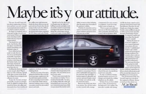 Honda 1994 un coche sedán delantero vehículo 2 páginas revista anuncio - Imagen 1 de 1