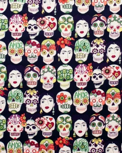 Alexander Henry Folklorico Gotas De Amor Eggplant Cotton Fabric by Yard - Picture 1 of 1