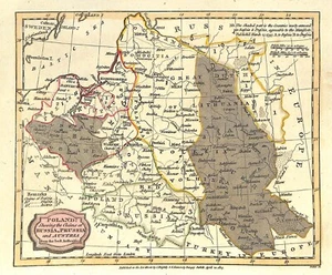 Antike Landkarte, POLEN, Polen … von den besten Behörden, Barlow, 1807 - Bild 1 von 1
