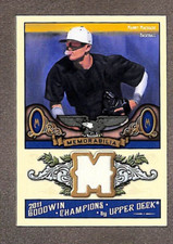 2011 Upper Deck Goodwin Champions #M-MM Manny Machado Memorabilia RC Relic SP