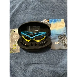 Oakley Fathom Racing Jacket OO9171-15 occhiali da sole blu Pacifico con custodia nera - Foto 1 di 5