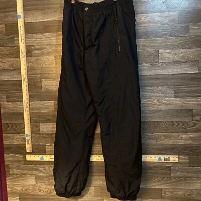 SKI GEAR MENS SNOW PANTS SNOWBOARD SKI PANTS SIZE Large BLACK - Image 1 of 4