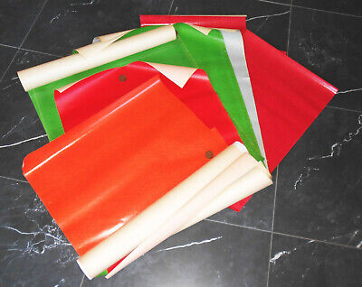 11 Hoja Bonito Antiguo Bastelpapier Verde Rojo Naranja Encuadernador Multicolor De Papel • 55.55€