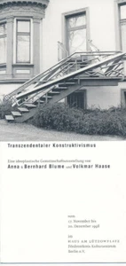 Tarjeta de invitación/tarjeta de invitación: Anna+Bernhard Blume Berlín 1998  - Imagen 1 de 3