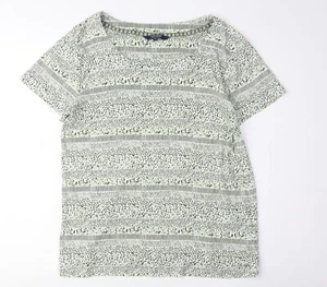 Maxine Women's Green Floral Jersey T-Shirt Size 18 - Picture 1 of 12