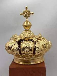 Corona imperiali legno Per statue sacre Arte scultura 8,2 Cm Madonna - Foto 1 di 12