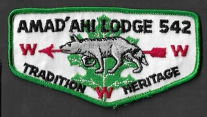 Parche vintage AMAD' AMI Lodge 542nWWW Tradition Heritage OA - Imagen 1 de 1