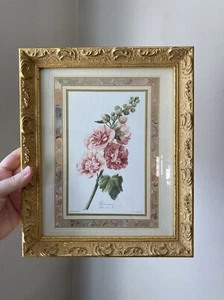 Vintage Windsor Art Goldleaf Framed Floral Print Wall Décor 12"x9" - Picture 1 of 6