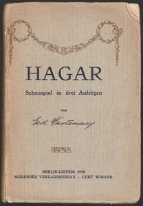 1910 Gert Hartenau-Thiel: Hagar. Schauspiel * EA signiert mit Widmung - Picture 1 of 2