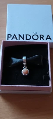Original Pandora Charm Dangle 79537POP Rosa Stein Anhänger - Bild 1 von 4