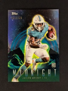 2024 Topps Midnight #57 Jaylen Wright Rookie Dolphins 051/149  - Bild 1 von 3
