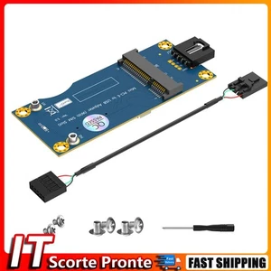 Mini PCI-E To USB Adapter with SIM Card Slot for WWAN/LTE Module(Horizontal USB) - Afbeelding 1 van 12