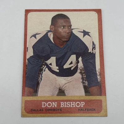 1963 Topps #81 Don Bishop - Dallas Cowboys - Image 1 of 3