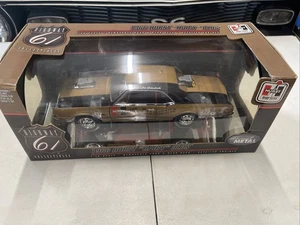 HIGHWAY 61 1/18 SCALE 1966 HURST “HAIRY” OLDS DIECAST! BROWN/BLACK! NEW IN BOX! - Picture 1 of 7