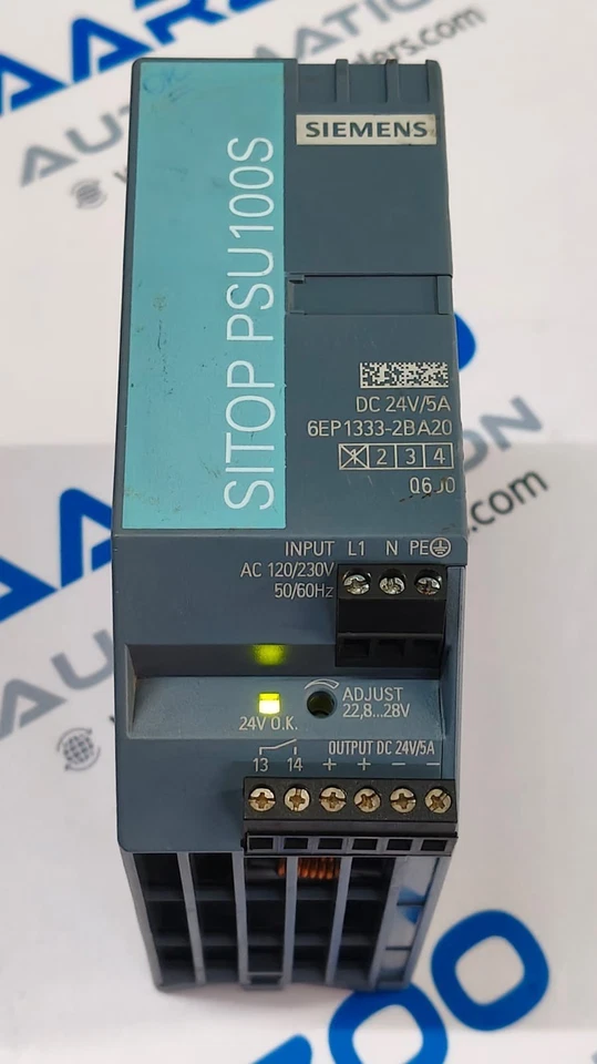 1Pc SIEMENS 6EP1333-2BA20 SITOP PSU100S 5A POWER SUPPLY | 6EP1333 2BA20 USED - Image 1 of 4