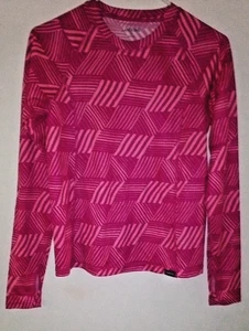 Lands End Pullover Top Size XL Girls Pink Striped Long Sleeve - Picture 1 of 5