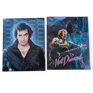 Libro de recuerdos de programas de giras de conciertos de 1980 y 1992 de Neil Diamond + talón de boleto de 1984 - Imagen 1 de 9