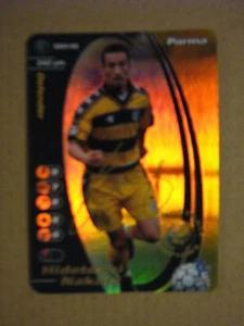 FOOTBALL CHAMPIONS 2001-2002 CARDS WIZARD PROMO FOIL HIDETOSHI NAKATA PARMA N/M - Foto 1 di 1