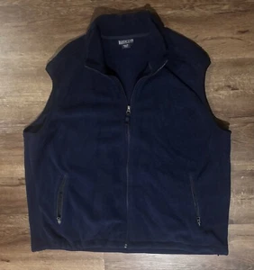 Lands End Athletic Apperal Herren Marine Fleece Weste mit Taschen Größe 2XL - Bild 1 von 2