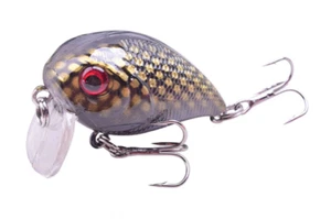 3Pz 4cm 8g Artificiale Topwater Crankbait Wobblers Galleggiante x predatori - Foto 1 di 5