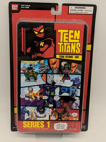 Teen Titans Go! 1.5" Comic Book Heroes Ser 1 Pg 3 Raven Beast Boy Robin Trigon Cover
