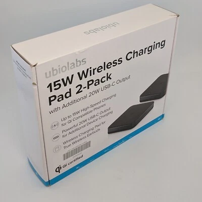 Ubiolabs 15W无线充电垫2件装 — 第 1/3 张图片
