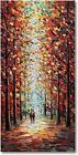 Oil Painting On Canvas Romantic Landscape Hand Painted Large Modern Framed 24x48
