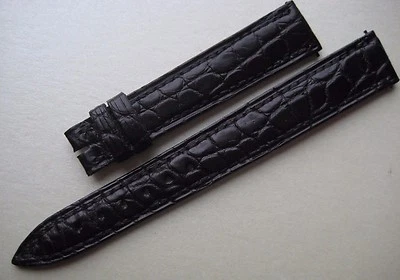 GENUINE Franck Muller LADIES WATCH ALLIGATOR STRAP BAND BLACK 14 mm x 12 mm 03D - Image 1 of 4