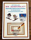Alpine Ski World Championships Garmisch-Partenkirchen - Memorial Sheet 1978