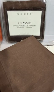 Pottery Barn 10x10 Classic Hotel Cocktail Napkins Set of 6 Assorted Colors NIP - Picture 1 of 15