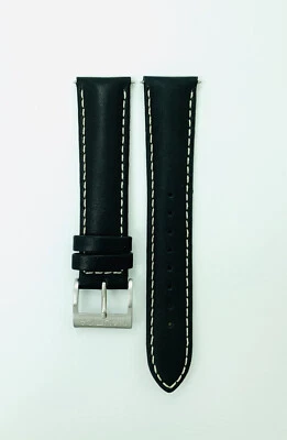 CORREA DE RELOJ NAUTICA, A16660G, CORREA DE CUERO NEGRO, N14505G, CORREA NAUTICA Foto 1 de 4