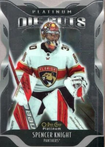 2021-22 O-Pee-Chee Platinum Hockey Platinum Die Cuts #DC24 Spencer Knight - Picture 1 of 2