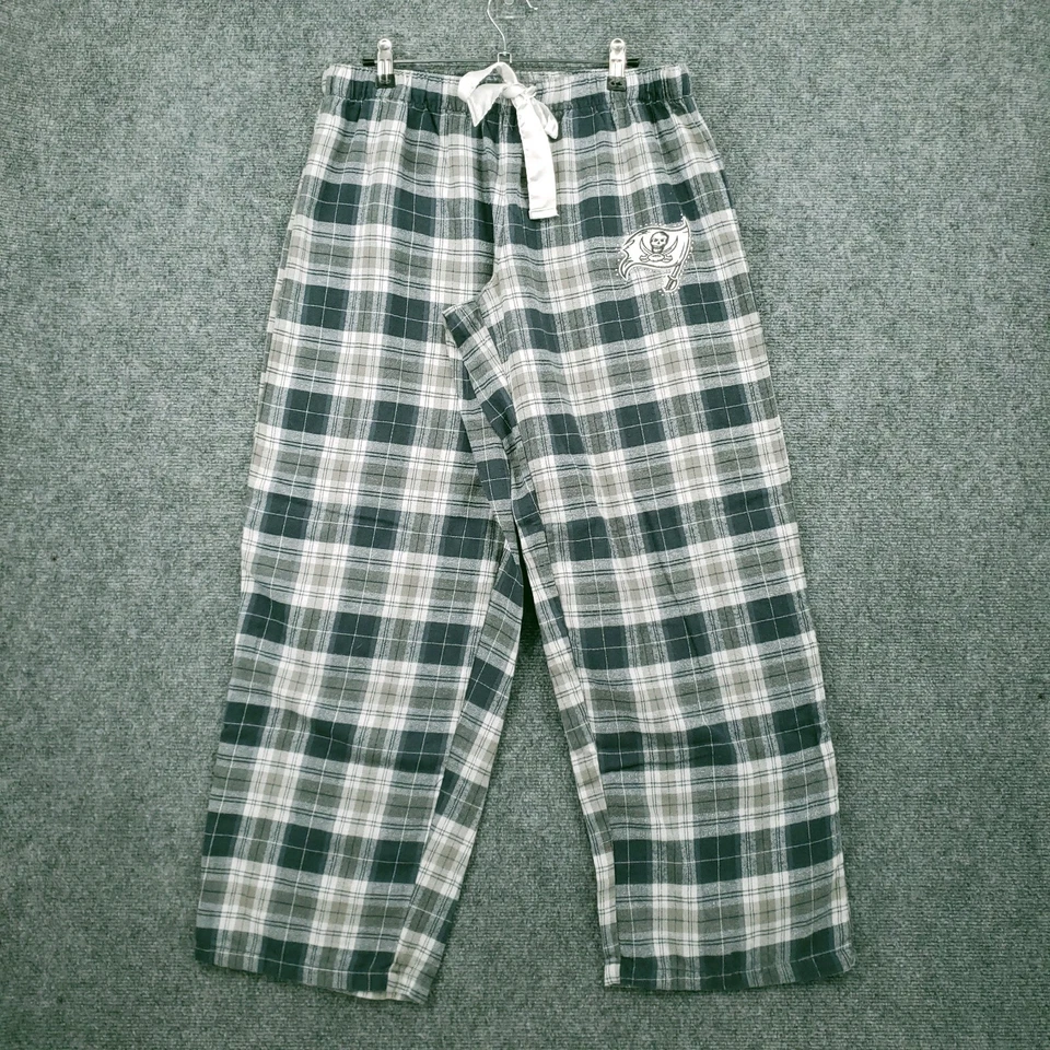Pantalones de pijama Tampa Bay Buccaneers para mujer L grandes de fútbol a cuadros gris salón Foto 1 de 4