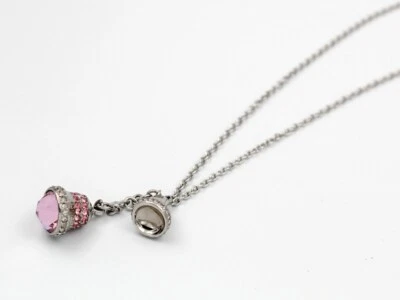 Collana Lunga Donna Argento Morellato Charm Campanelle Cristalli Bianchi Rosè - Immagine 1 di 4