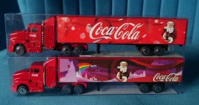 2 x Camiones/Camiones Moravia Propag Coca Cola Navidad Santa Mack. Como nuevo y en caja Foto 1 de 4