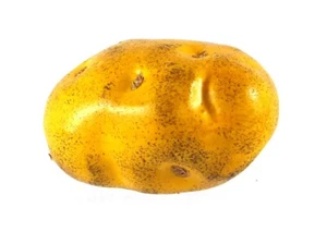 Künstliche Kartoffel gelb Kunststoff Gemüse Kartoffeln Kunstgemüse Patata - Bild 1 von 2