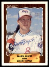 1990 PROCARDS ORLANDO SUNRAYS SHAWN GILBERT #1089