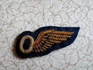 ROYAL AIR FORCE OBSERVERS BULLION WIRE MESS DRESS BREVET BADGE, MADE IN UK - Bild 1 von 2