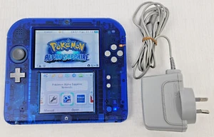 Nintendo 2DS Pokemon Alpha Sapphire Limited Edition Console + Genuine Charger - Picture 1 of 12