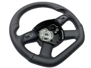 Tuning Lenkrad Leder Lederlenkrad AUDi A3 8P Multifunktion Abgeflacht Daumen - Bild 1 von 1