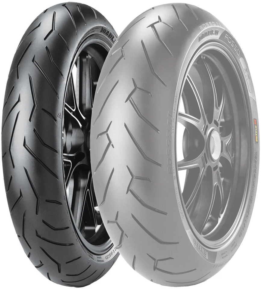 Neumático delantero radial BW moto 58W PIRELLI DIABLO ROSSO II 120/70ZR17 120/70R17 Foto 1 de 1