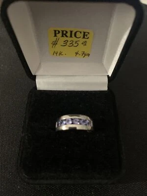 Tanzanite Ring 14K White Gold Size 6.5 - Image 1 of 4